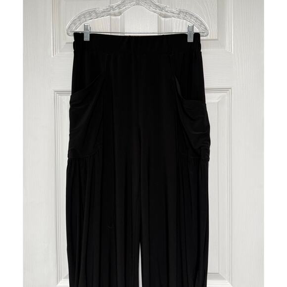 Joseph Ribkoff Women's Black Bubble Hemline With Pockets Pants Size 12 - Picture 5 of 14